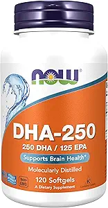 DHA-250, 50% DHA 120 Softgels (verpakking van 2)