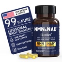 NMN Supplement with NAD+ and Nicotinamide Riboside, NMN & NAD+ Dual Benefits, NMNH Alternative, Supports Cellular Energy & Anti-Aging, 30 Day Supply 60 Capsules, Third-Party Tested, 1 Pack