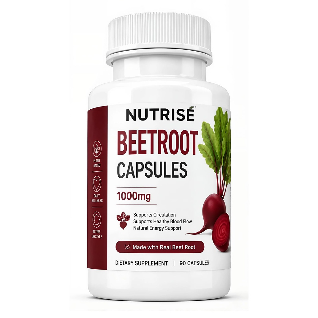 Nutrise Beetroot Capsules With Grape Seed Extract, Beet Root Circulation