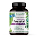 EMERALD LABS Prenatale 1-Daily multi-prenatale multivitamine met gemethyleerde folaat, ijzer, volvoeding Blend & More - sojavrije, glutenvrije - 60 plantaardige capsules