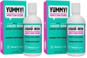 NovaFerrum Yummy 16 Fl Oz | Liquid Iron Supplement for Ages 4 & Up | 18mg of Iron/Tbsp | Gluten Free | Sugar-Free | Raspberry Grape (Pack of 2)
