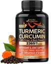 Turmeric Curcumin Supplement 2365mg - with Ginger & Black Pepper - 120 Caps