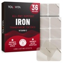 TOLEVITA Iron Patches – 36 Transparent Patches for Energy, Focus & Body – Enhanced Formula– Easy-to-Use – Ideal for Active Lifestyles & Daily Wellness