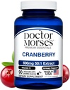 Cranberry supplement pillen voor vrouwen en mannen, 30000 mg sterkte, urinetrek ondersteuning met vitamine C, gemaakt in FDA-geregistreerde, NSF-gecertifieerde faciliteit, algemene gezondheidsondersteuning, 90 capsules