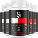 (5 Pack) Iron Horse Pro Supplement Pills - Official Advanced Formula Support Capsules - Maximum Strength, Natural Iron Horse Pro for Overall Health & Wellness, 300 Capsules for 5 Months