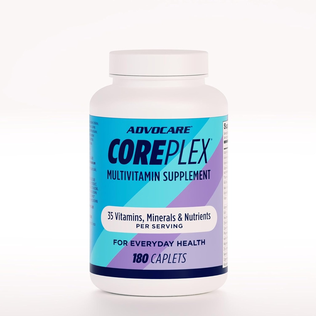 Advocare CorePlex - Dagelijks supplement met vitamines en mineralen - Bevat vitamines A, C & E - bevat magnesium, zink en calcium - 180 caplets
