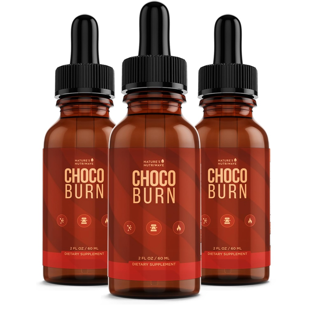 Choco Burn Drops – Chromium, Maca & Grape Seed – 60mL, 3 Month Supply