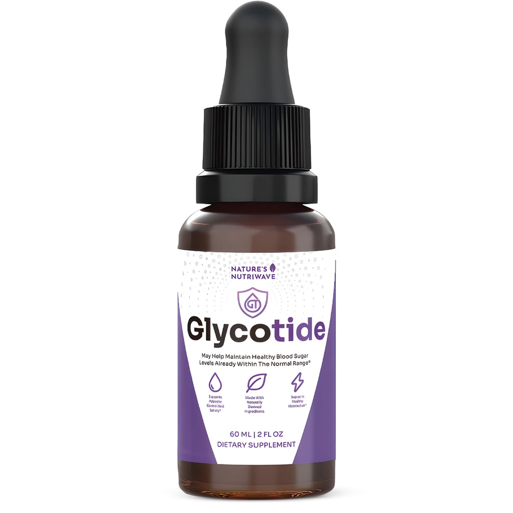 Glycotide Drops – Chromium, Maca & Grape Seed – 2 fl oz, 1 Month Supply