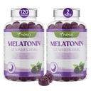 Sugar-Free Melatonin Gummies 10mg for Adults – 2 Pack, Sleep Support with L-Theanine 100mg, Magnesium 100mg, Vitamin B6 & GABA – Vegan Nighttime Supplement for Calm & Relaxation (120 Count)