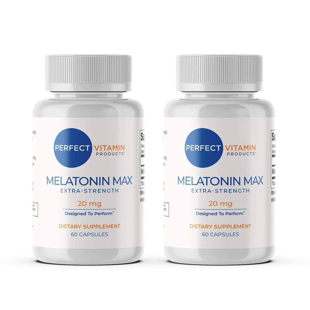 Melatonin 20mg MAX High Dose Sleep Aid (2 Pack)