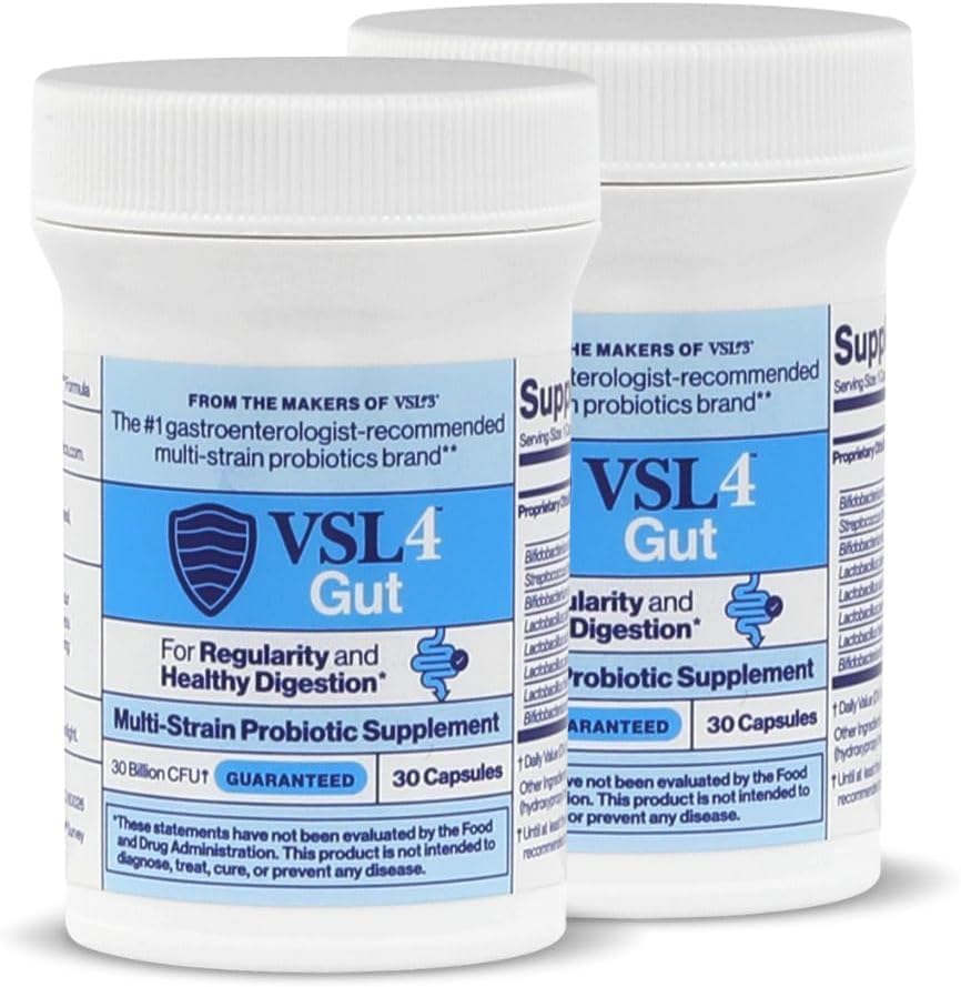 VSL4® Gut Probiotic for Digestive Health for Men & Women, 8 Strains