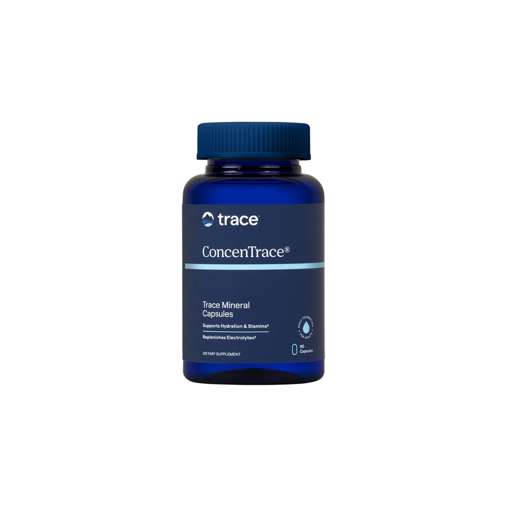 Trace Minerals ConcenTrace Mineral Capsules - ConcenTrace Capsules for All Health - Bottensterkte, spierherstel en energieondersteuning - Glutenvrij en Veganistisch - 90 Tellen (30 Servers)