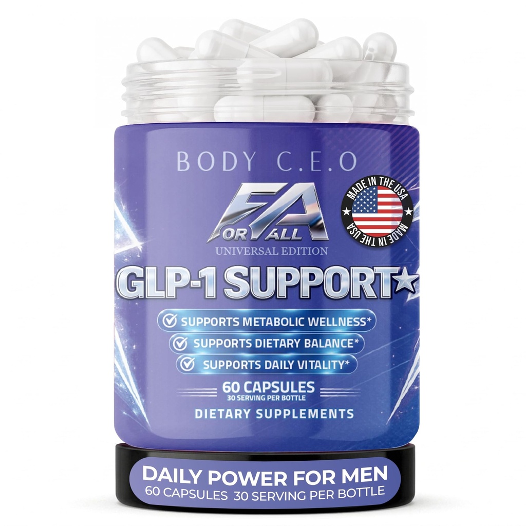Body C.E.O. GLP 1 Weight Loss Supplement 850mg for Men & Women, 60 Capsules