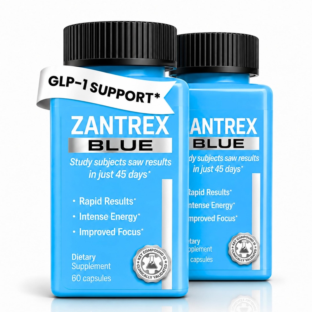 Zantrex Blue Energy & Thermogenesis Boost Energy | Weight Loss Supplement for Appetite Control, Increased Calorie Burn and Supports GLP-1 Levels | 120 Capsules