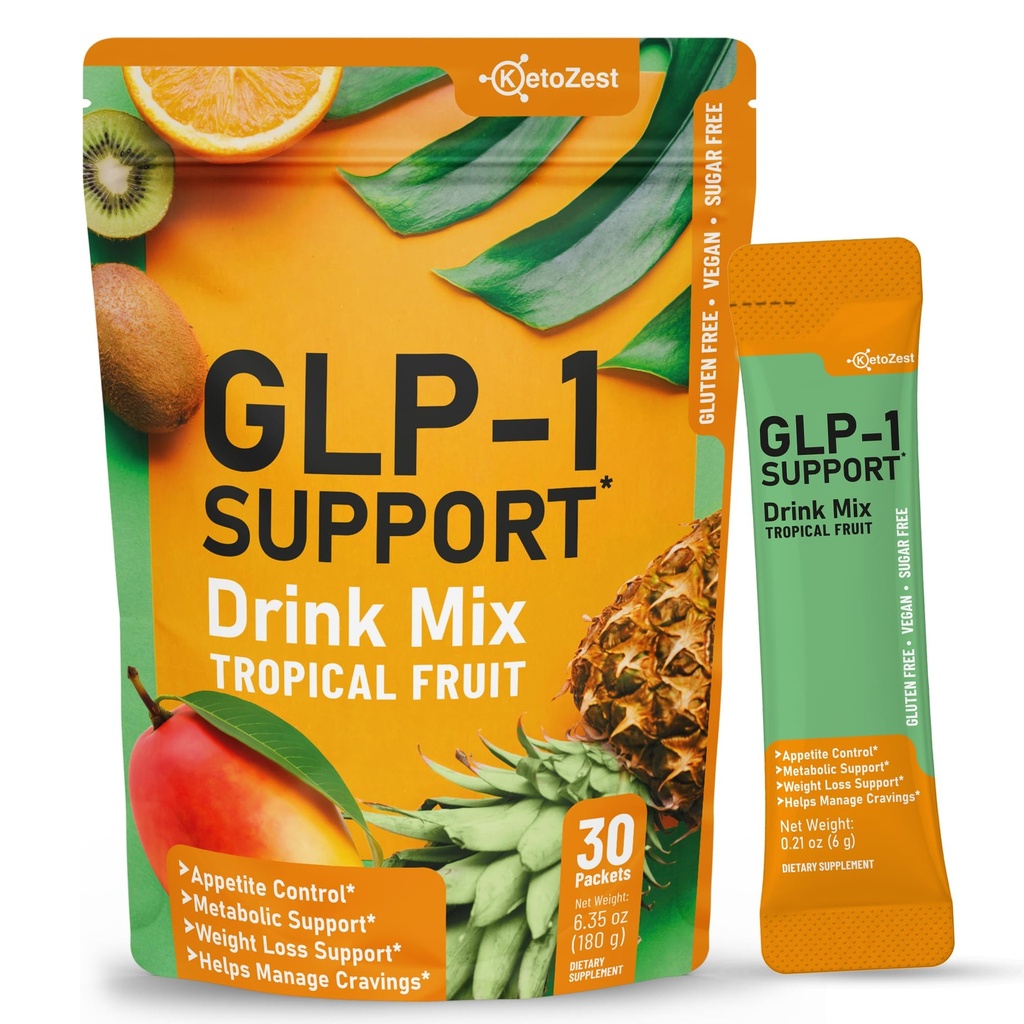 GLP-1 Support Drink Mix Powder - Women Men Weight Loss Support