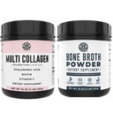 Left Coast Performance Pure Bone Broth en Multi Collagen Powder voor gewrichts-, haar-, huid- en nagelsondersteuning
