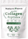 Nature's Nova Multi Collagen Peptides Powder - Type I,II,III,V,X with Biotin, Hyaluronic Acid, Vitamin C - Unflavored, Easily Dissolved, Non-GMO