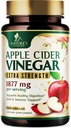Apple Cider Vinegar Capsules 1877mg - Extra sterkte Detox & Cleanse met vitamine D & Zink - Premium ACV Pillen met gezamenlijke natuurlijke spijsvertering en immuunondersteuning - Vegetarische supplement - 120 capsules