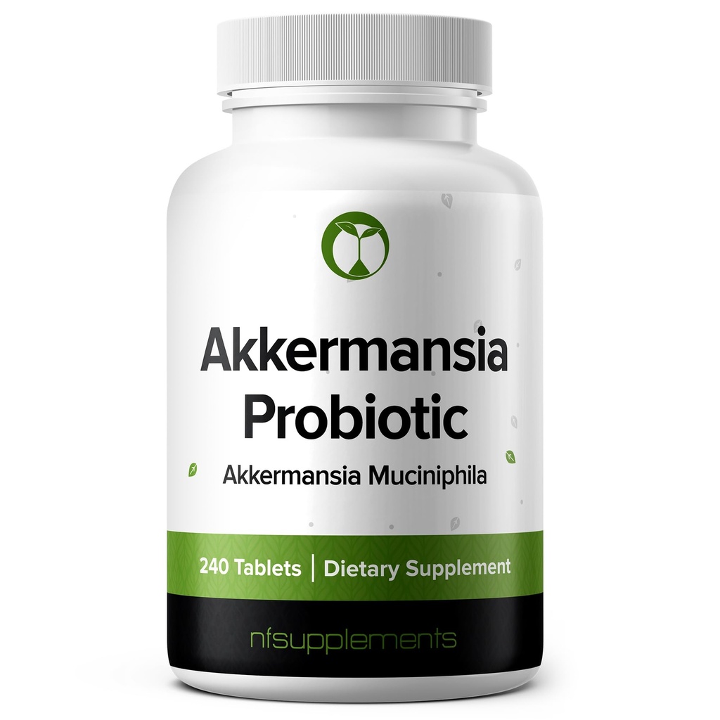 Akkermansia Muciniphila Probiotic Supplement 240 Tabletten 100 Miljoen AFU Probiotica voor mannen & vrouwen Ondersteunt Intestinal Digestive & Gut Health (240, Akkermansia Muciniphila)