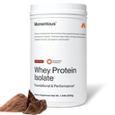 Momentus Essential Grass-Fed Wei Proteïne Poeder - 20 g Wei Isolaat Proteïne - NSF Gecertificeerd voor Sport - Gluten-vrij - 24 Serven voor Essential Everyday Use - Chocolade - Pakket mei Vary