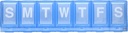EZY DOSE Weekly (7-Day) Pill Planner, Medicine Case, Vitamine Organizer Box, Large Locking Compartments om veilige recepten Medicatie en voorkomen dat per ongeluk morsen, blauw