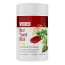 Weider Red Gist Rijst Plus 1200mg, met 850mg natuurlijke Phytosterolen, Glutenvrij, een maand levering