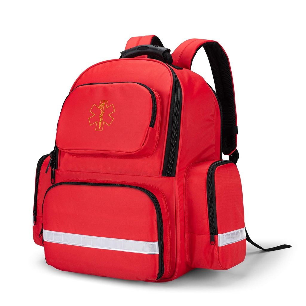Trunab Empty First Aid Backpack, First Aid Backpack, Medical Guard Bag Professional Health Emergency Bag for Medical Kit, EMT, EMS, Police, Fire Brigade, Security Agents