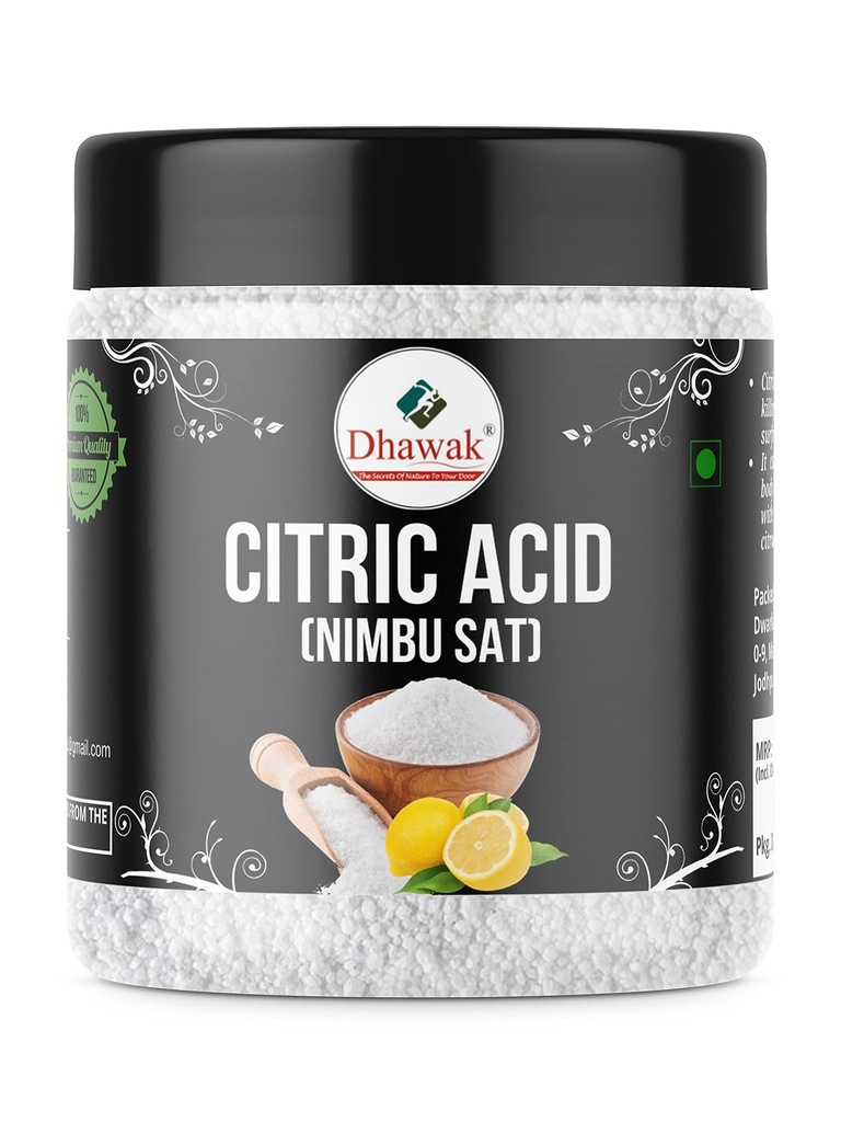 Citric Acid | Nimbu Sat | Natural Sour Agent | Food Preservative | Healthy Cooking | Tangy Flavor | Diet Ingredient | Pure Citric Acid | Cooking Essential | Food Additive - 250 gm