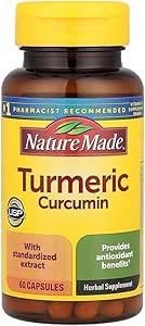 Kurkuma 500 mg Capsules, 60 Tel voor Antioxidant Ondersteuning