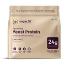 Sugar.fit Fermented Yeast Protein Powder, Unflavoured 500g | 24g Protein from a 30g Scoop | All 9 Essential Amino Acids | Vegan protein powder, Heat Stable, Gluten Free, Lactose Free, No Added Sugar