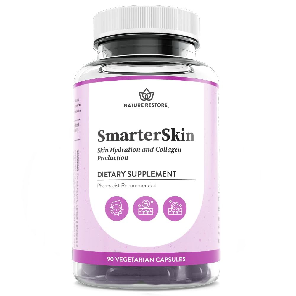 Slimmere huid, voedende huid gezondheid binnen, Triple Combinatie van Polypodium Leucocomos Extract, FloraGLO, Verbasnol, 60 Vegan Capsules