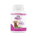 Gezondheidsverlenging Lifetime Multivitamine en minerale tabletten voor honden en puppies, 180 tabletten - Immuun, spijsvertering, gezamenlijke ondersteuning, jas en huidgezondheid