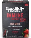 GoodBelly® Fast Melts – Immune Support - Vegan Probiotic Powder for Immune Support - 1 Billion Live & Active Cultures - Strawberry Flavor (30 On-The-Go Packets)
