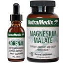 NutraMedix Energy Support Bundle - Inclusief Adrenal Energy Support Liquid Drops en Magnesium Malate Capsules voor energie en atletische ondersteuning - Geen cafeïne - 2-Piece supplement set