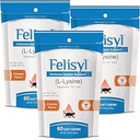 L-Lysine Zachte Kauwen voor katten (60 Zachte Kauwen) Ondersteunt Immune, Respiratory, en Eye Health. Gemakkelijk niezen, Runny Neus en Watery Eyes. Lekkere zalm smaak - (3 Pack)
