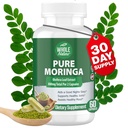 Moringa Capsules, 800mg Biologische Moringa Oleifera Bladeren Poeder Superfood Groenen Pure Moringa Pillen is een Veganistische, niet GMO Energieverhoging en Houd Gezond Supplement