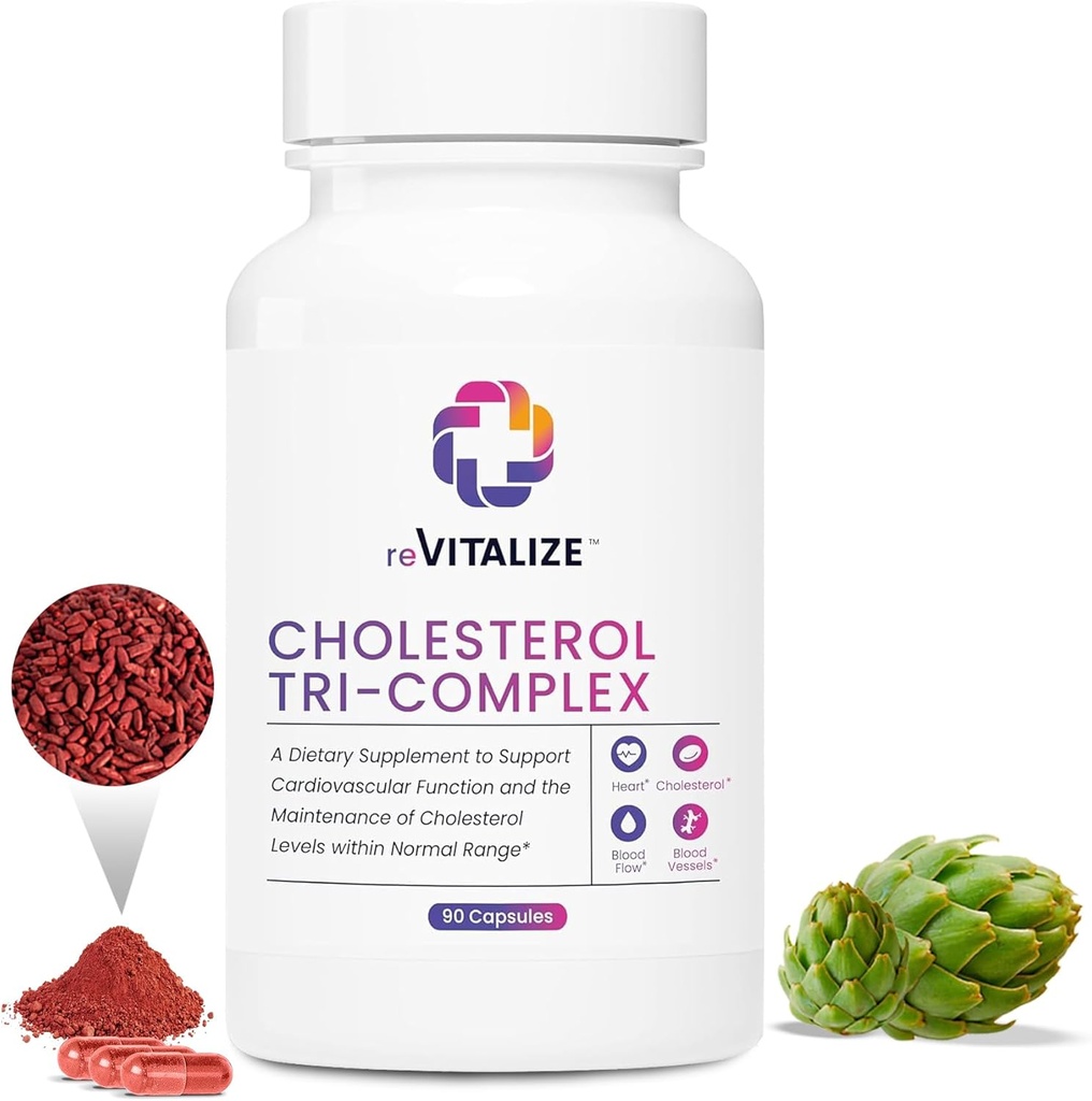 Cholesterol Support Supplement 90 Servings - Bevordert een gezonde levensstijl Helpt bij het handhaven van gezonde geleiniveaus - Red Yeast Rice & CoQ10 Helpen bij het bereiken van gezondere en meer levendige leven