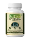 LeafLab Spirulina Capsules 2000mg Per Serving – 120 Veg Capsules | Natural Green Superfood for Energy, Immunity & Detox | Plant Protein, Iron & B12 For Men And Women | No Fillers, Vegan, Gluten-Free