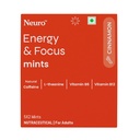 NeuroGum Energy Caffeine Mints (5 X 2 Sachets) - Sugar Free with L-theanine + Natural Caffeine + Vitamin B12 & B6 - Energy & Focus Supplement for Women & Men - Cinnamon Flavor | Pack of 2 (20 Mints)