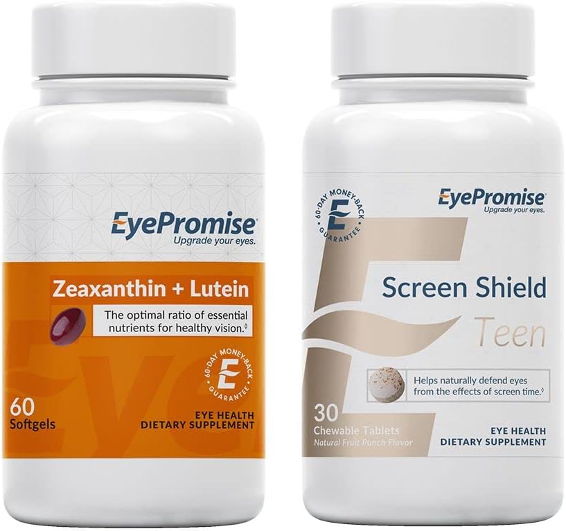 EyePromise Zeaxanthine + Lutein Oog Vitamine en Schermschild Tiener Kauwbare Oog Vitamine