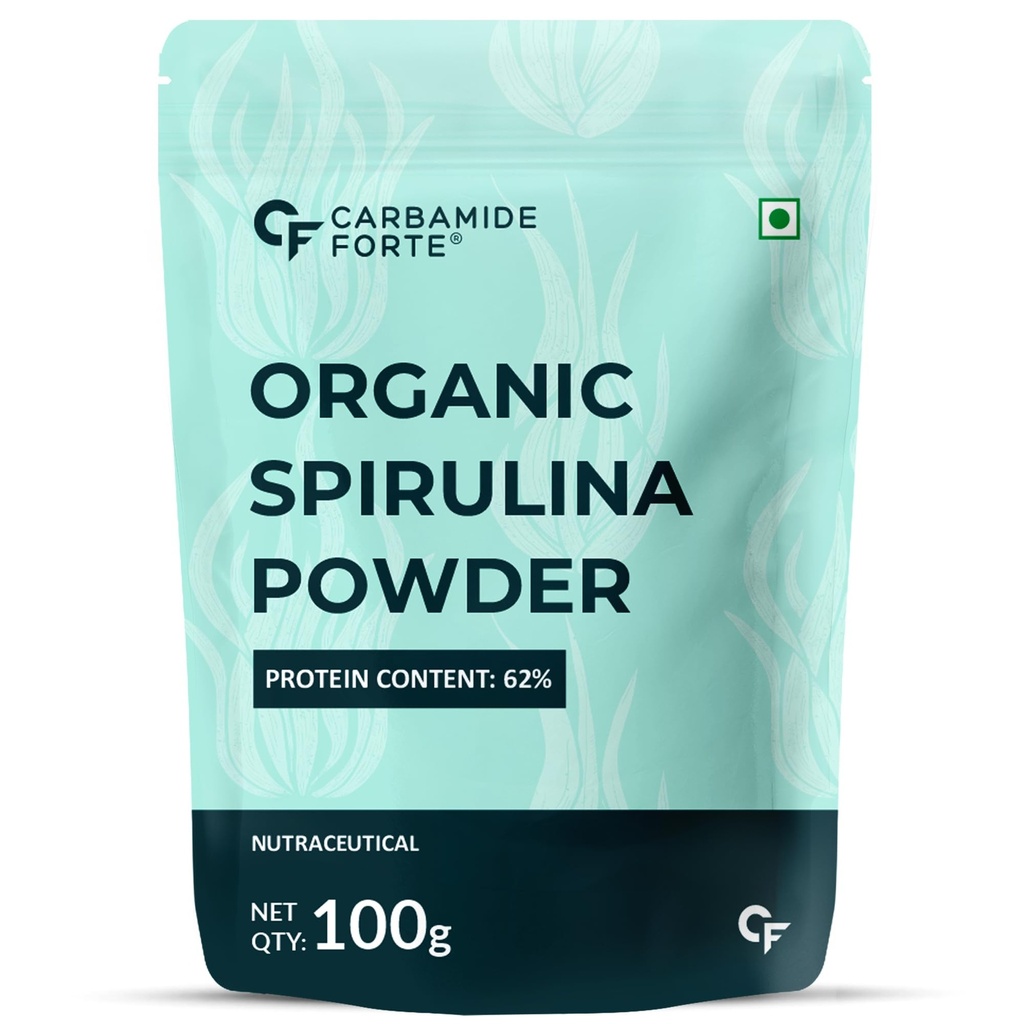 Carbamide Forte 100% Organic Spirulina Powder | Spirulina | Spirulina Powder Organic - 100g