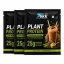 TSA Tekk Plant Protein Powder, Café Mocha Flavour, Pea & Rice Protein Isolate, 21g Protein Per Serving, 100% Vegan, 34 gram each sachets, Pack of 3