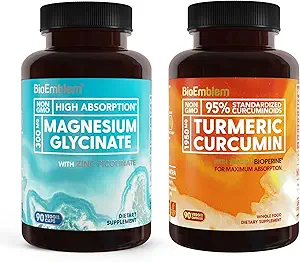 BioEmblem Magnesium Glycineer met zink en Kurkuma Curcumine
