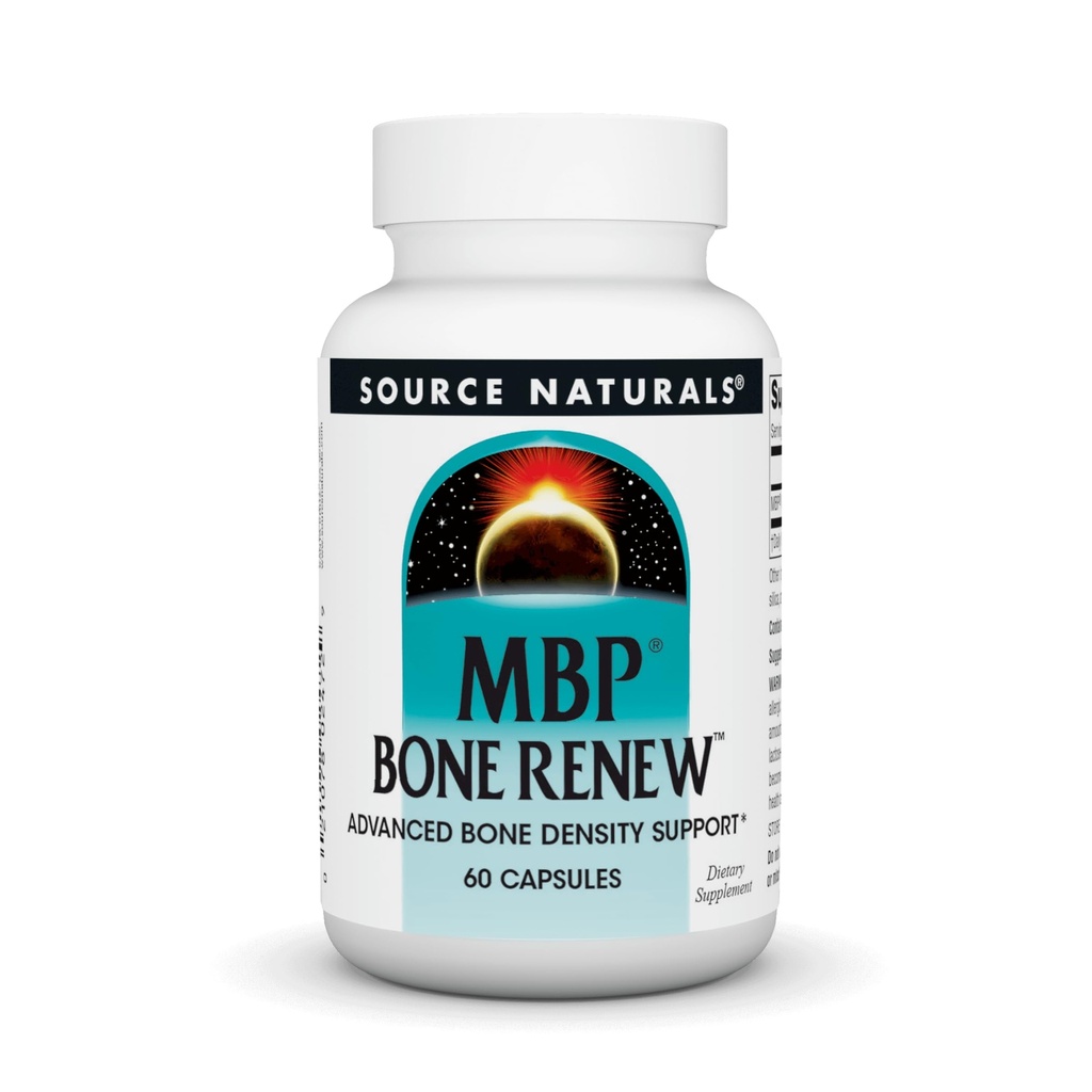 Bron Naturals MBP Bone Renew, Melkeiwit voor geavanceerde dichtheid ondersteuning* - 60 capsules