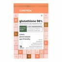 Cureveda Glutathione 98% + pur™ | High Absorption Powder for Skin Brightening, Anti-Aging & Detox | Naturally Fermented L-Glutathione with Vitamin C, Grape Seed extract & Astaxanthin| 15 Sachets (Pineapple Flavor)