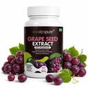 Alpspure Nutra Grape Seed Extract Tablets 500 mg | Supports Heart Health | Supports Healthy Blood Pressure | Powerful Antioxidant Supplement | 60 Tablets (Pack of-1)