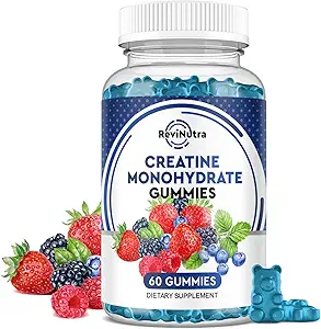 Creatine Kauwbare Gummies - 2000mg Creatine Monohydraat Tablet Kauwen, Easy Digesting, Fast Absorbing Kauwen voor mannen en vrouwen, Build Muscle, Verbeter herstel, sterkte en duurzaamheid 60Count