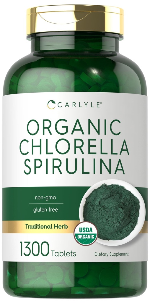 Carlyle Organische Chlorella Spirulina Tabletten 