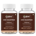 Cow Colostrum Supplement, Natural First Milk Extract, Immune and Gut Health Support (60 Count (Pack of 2))