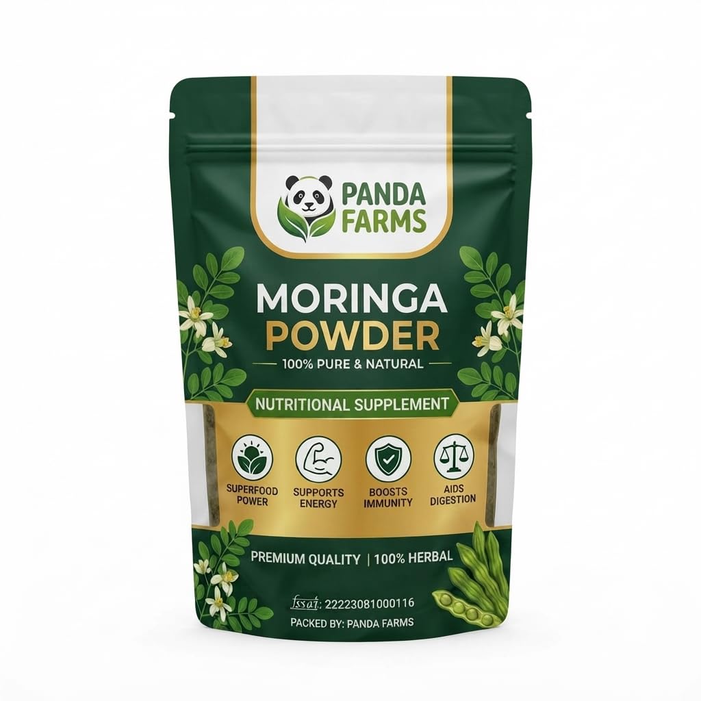 Organic Moringa Powder 1 kg | Pure Sahjan Leaf Powder & Drumstick Leaves | Immunity & Energy Superfood for Daily Health, Hair & Skin